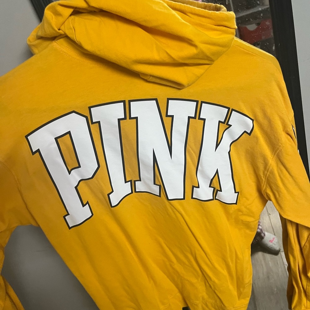 PINK yellow hoodie - Picture 2 of 2